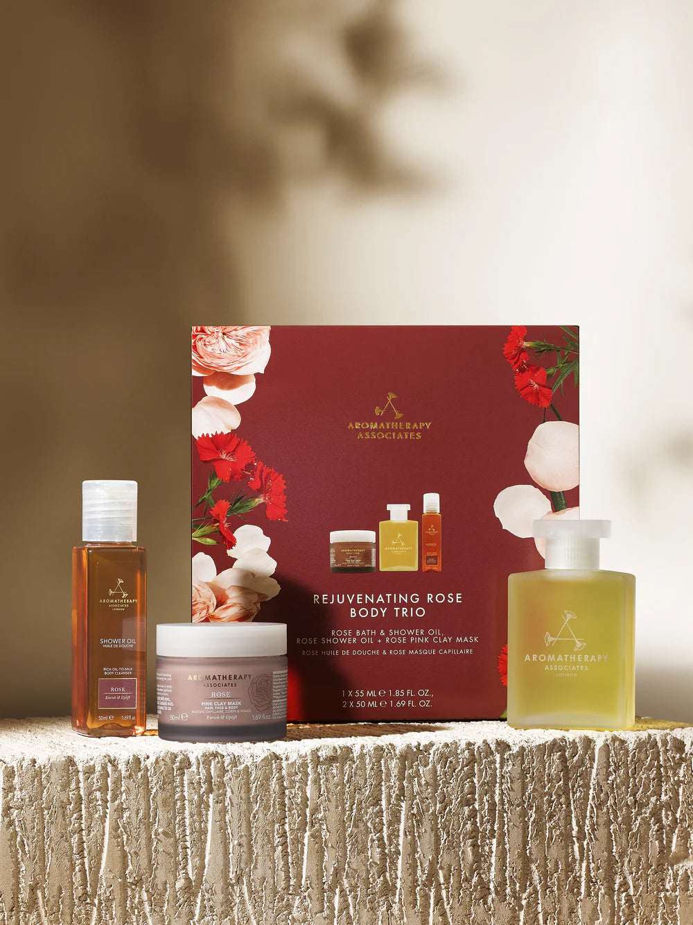 Aromatherapy Associates Rose Rejuvenating Body Trio