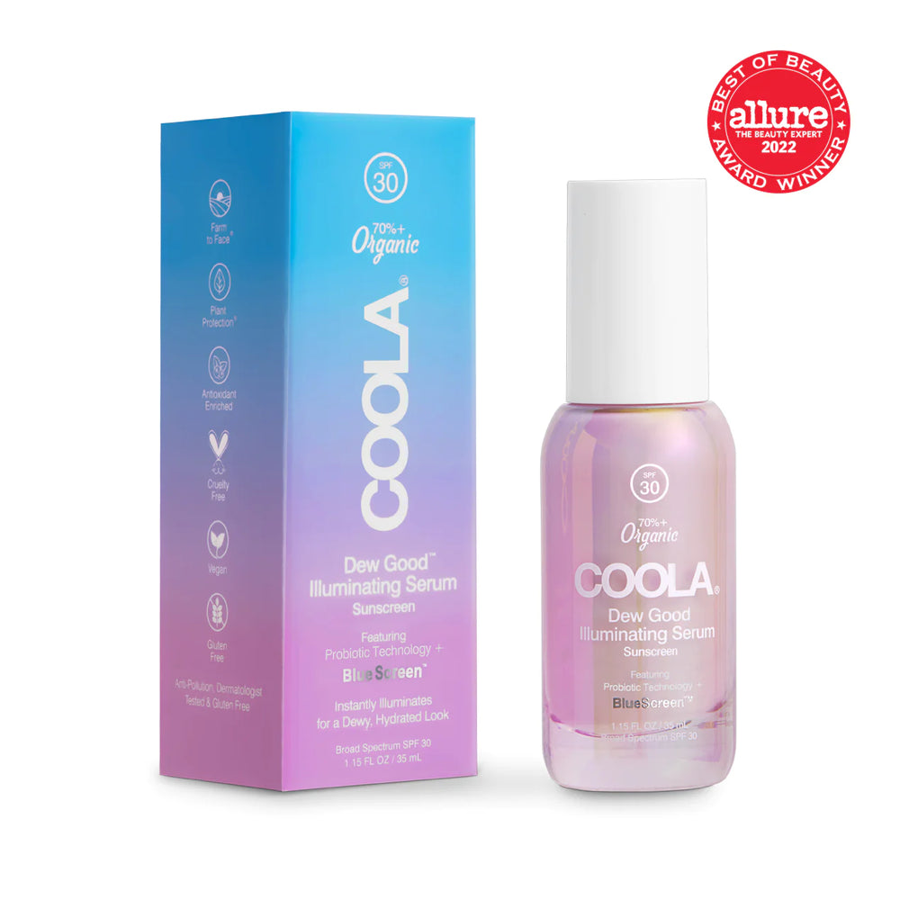
            
                Load image into Gallery viewer, Coola Dew Good Illuminating Serum Sunscreen with Probiotic Technology SPF 30
            
        